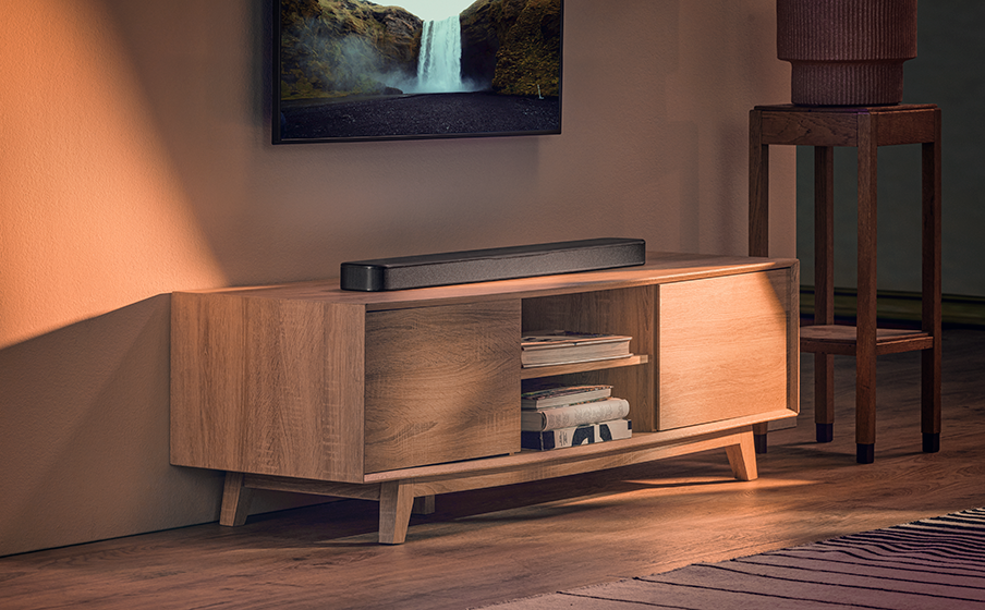 450W max output power and punchy bass without a separate subwoofer